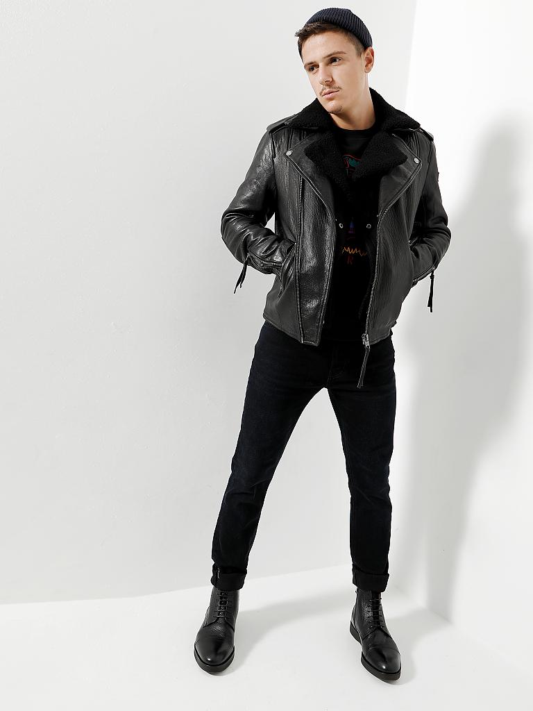 TIGHA | Lederjacke "Falco" | schwarz