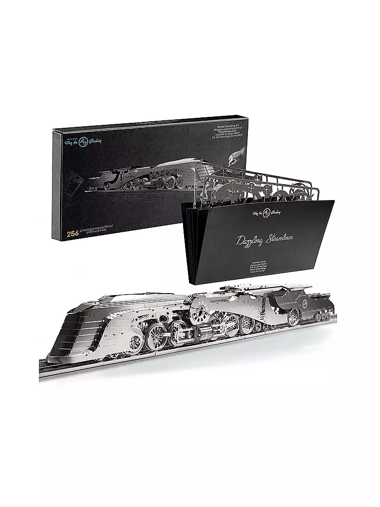 TIME FOR MACHINE | 3D Bausatz - Dazzling Steamliner (Lokomotive) | keine Farbe