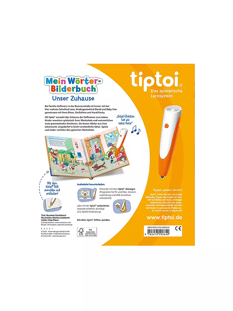 TIPTOI | tiptoi® Mein Wörter-Bilderbuch Unser Zuhause | keine Farbe