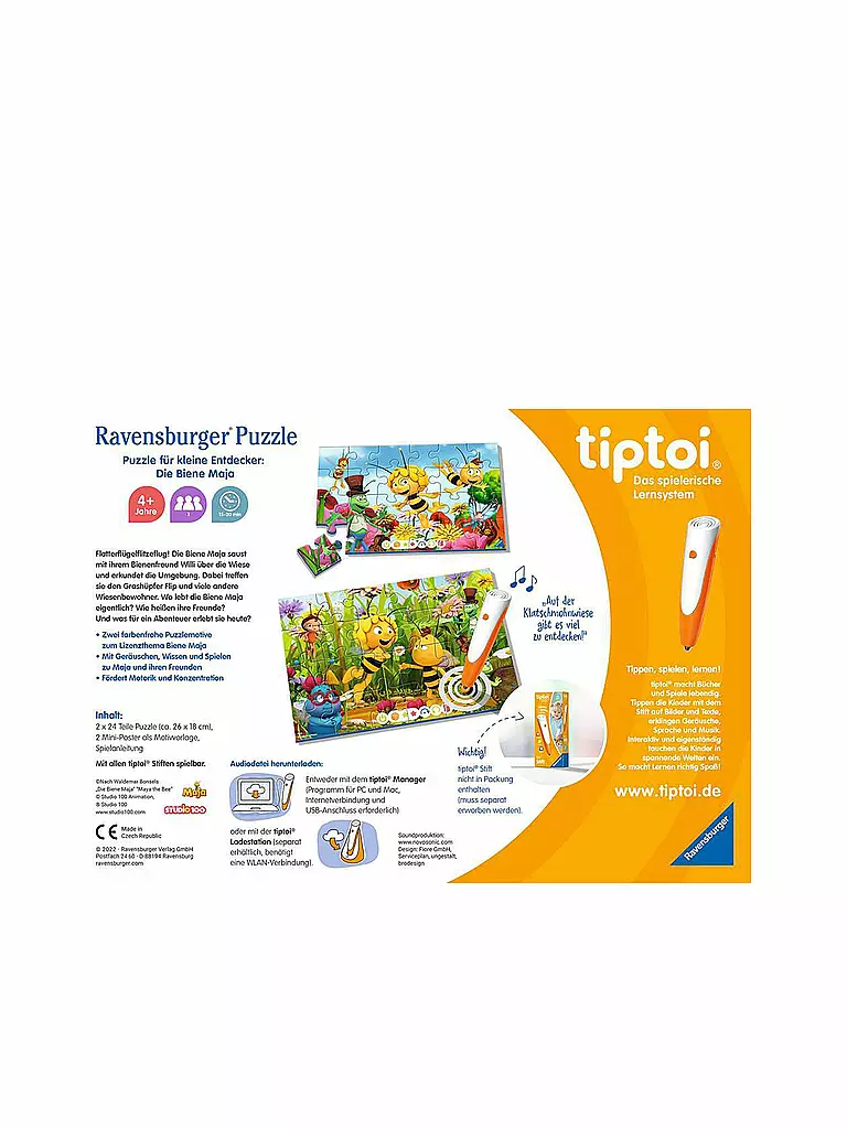 TIPTOI | tiptoi® Puzzle für kleine Entdecker: Die Biene Maja | keine Farbe