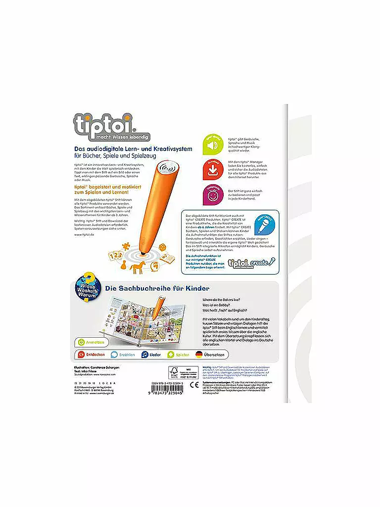 TIPTOI | tiptoi® Wir lernen Englisch | keine Farbe