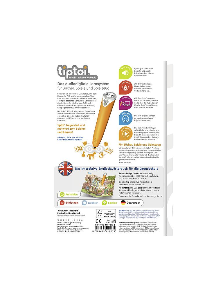 TIPTOI | Tiptoi - Grundschulwörterbuch Englisch | keine Farbe