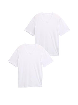TOM TAILOR | T-Shirt 2er Pkg. white
