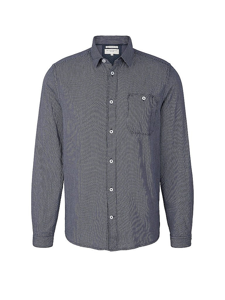 TOM TAILOR Hemd dunkelblau | S