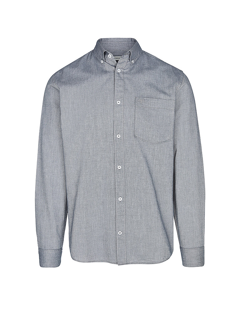 TOM TAILOR Hemd Regular Fit grau | S