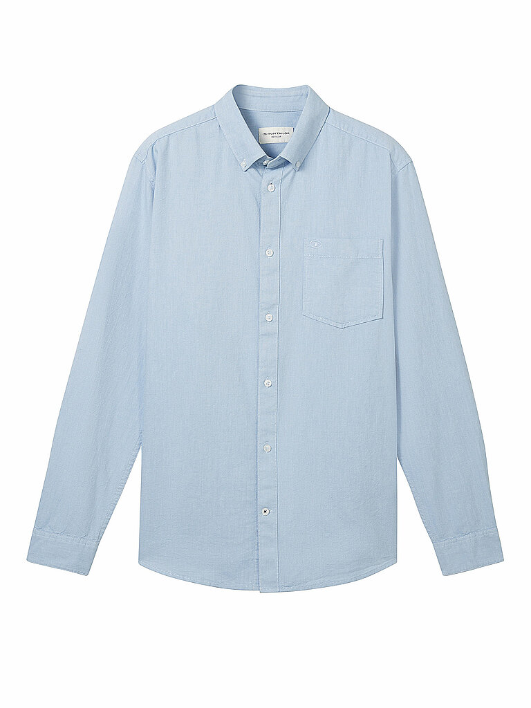TOM TAILOR Hemd Regular Fit hellblau | S
