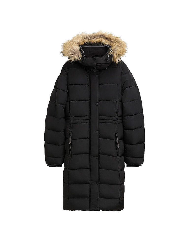 TOM TAILOR Steppmantel schwarz | XS