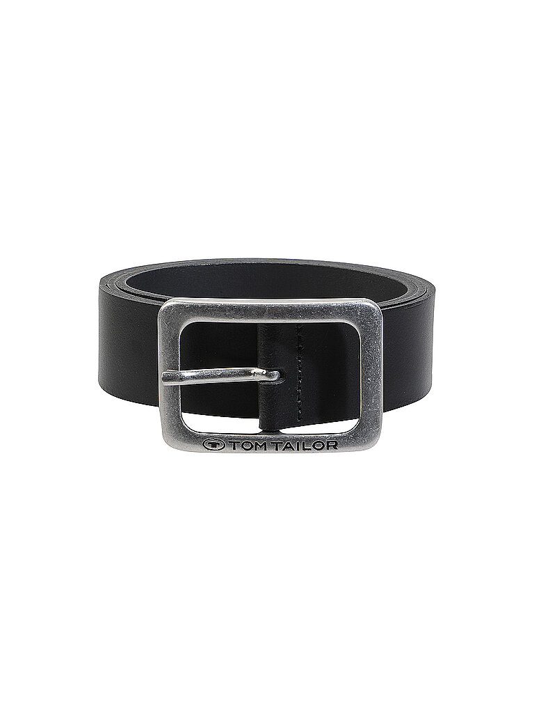 TOM TAILOR Ledergürtel TTEVE schwarz | 80