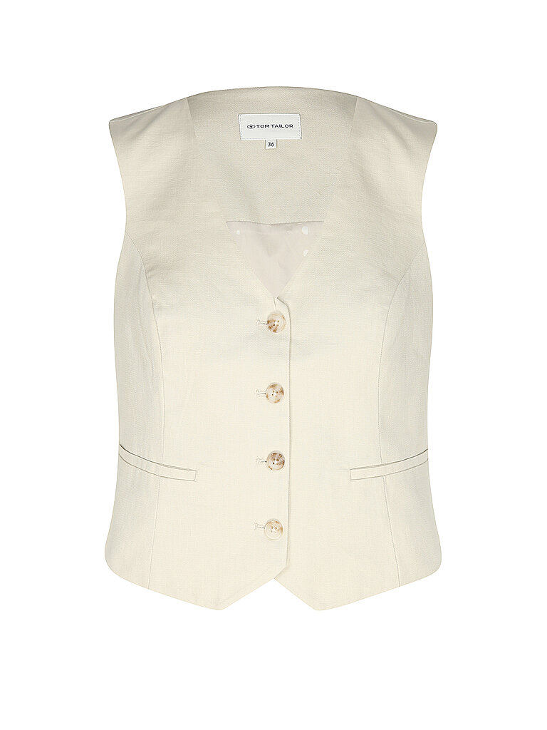 TOM TAILOR Gilet  creme | 36