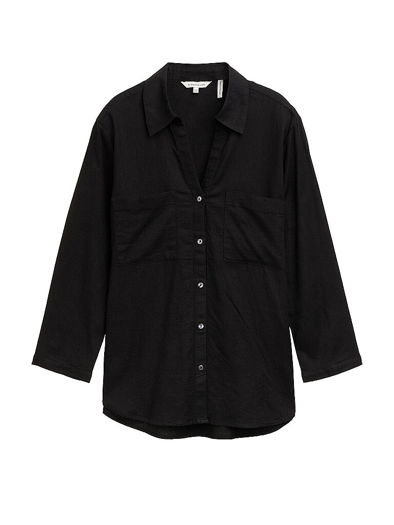 TOM TAILOR Bluse  schwarz | 40