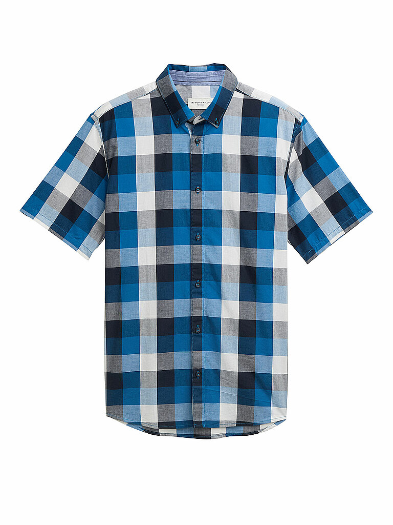 TOM TAILOR Hemd Regular Fit  blau | L