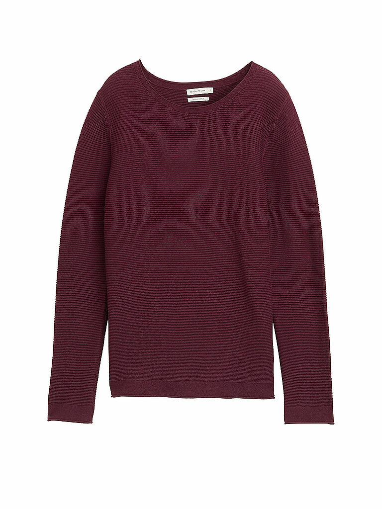 TOM TAILOR Pullover  dunkelrot | S
