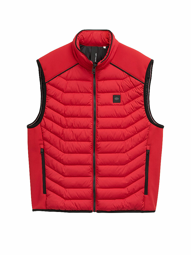 TOM TAILOR Steppgilet rot | XXL