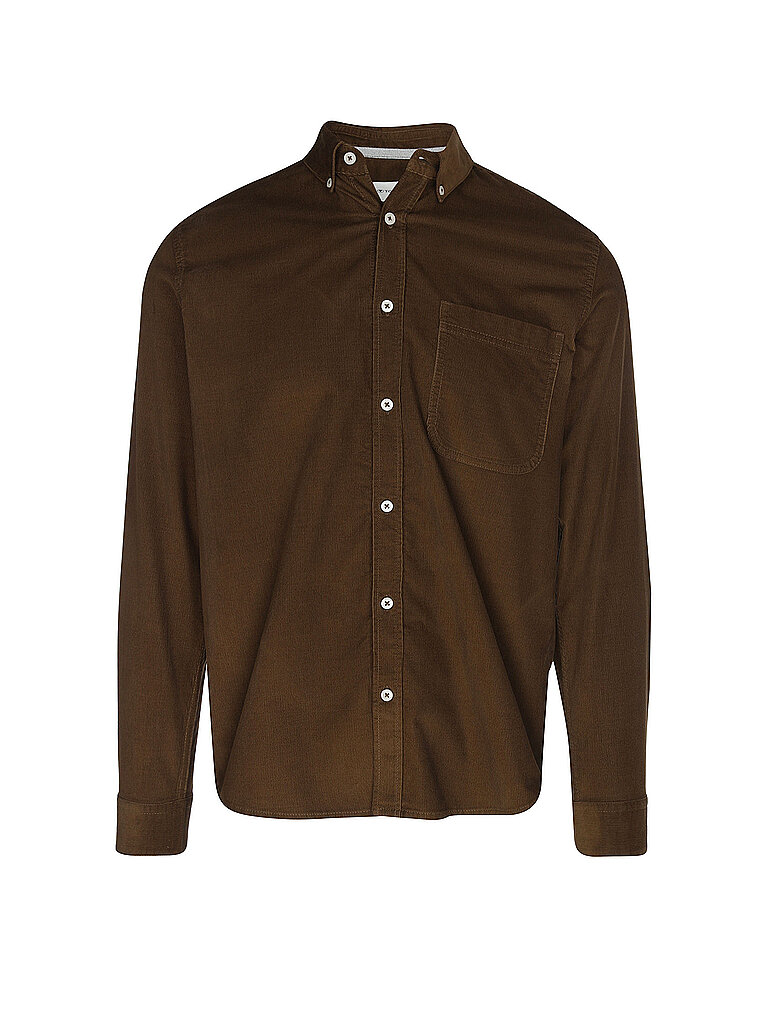 TOM TAILOR Hemd Regular Fit braun | XXL