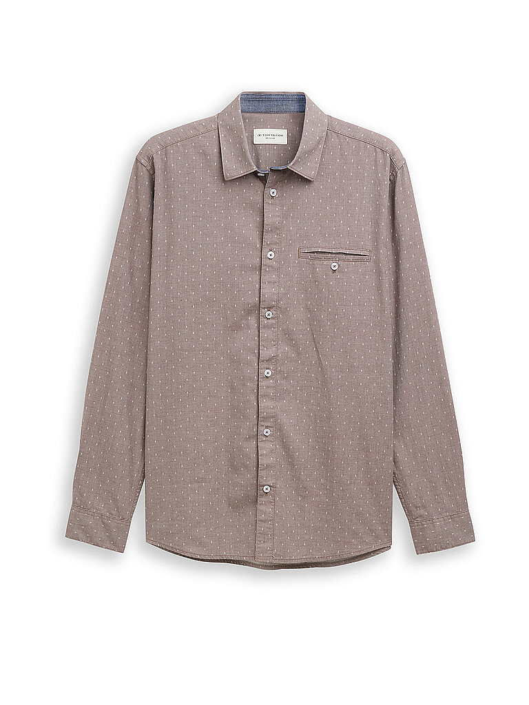 TOM TAILOR Hemd  braun | L