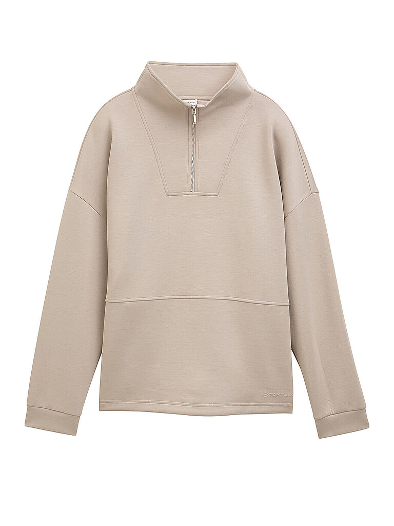 TOM TAILOR Troyer Pullover  creme | S