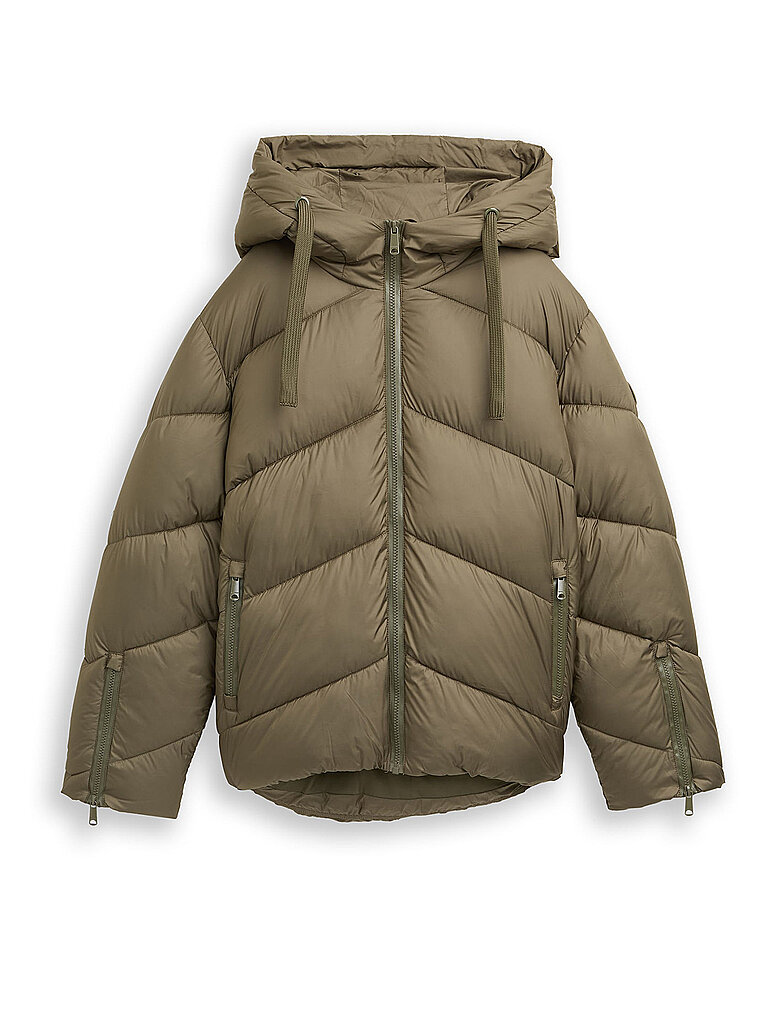 Steppjacke dunkelgrün L damen