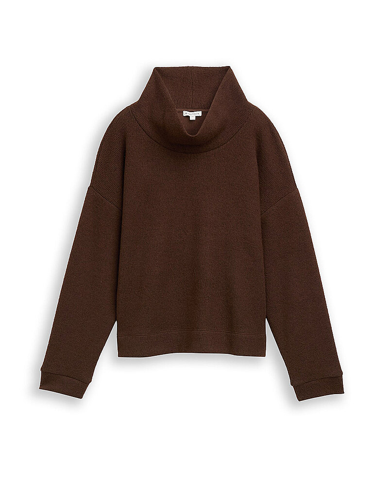 TOM TAILOR Rollkragenpullover  braun | XXL