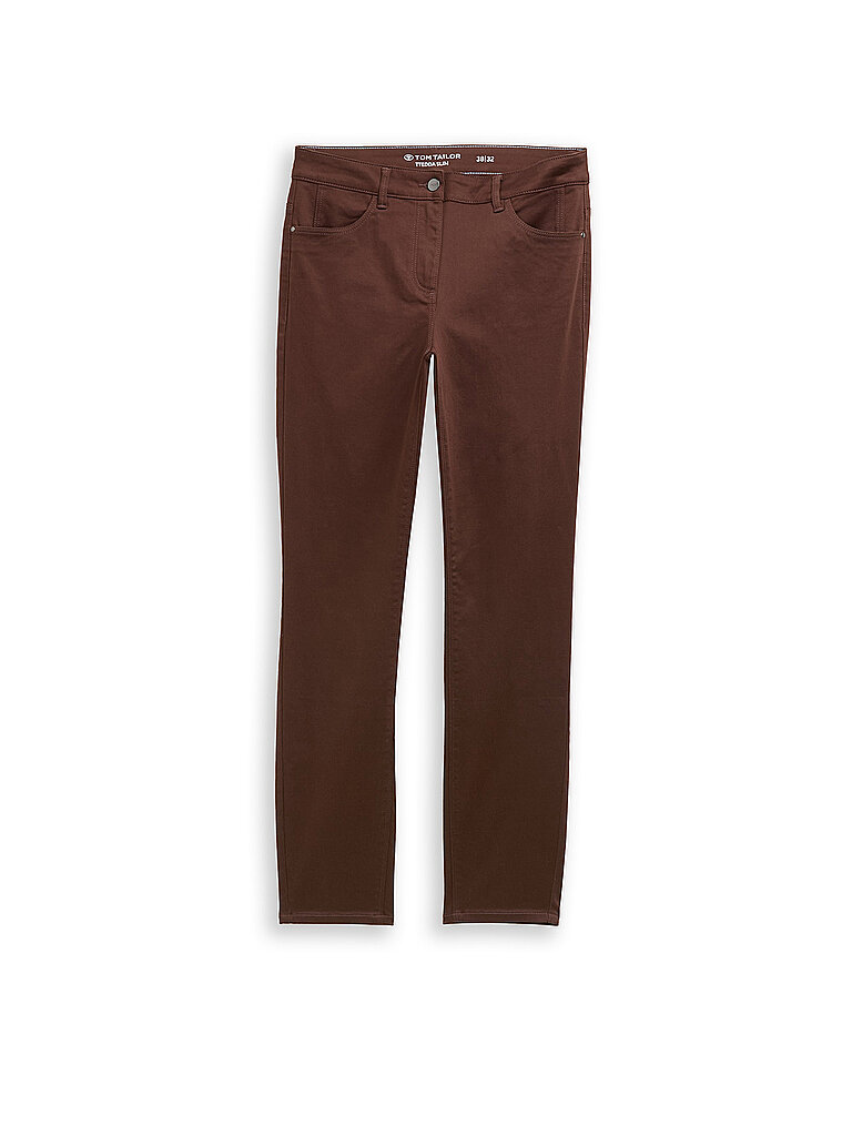 Hose Slim Fit TTEDDA braun 34/L30 damen