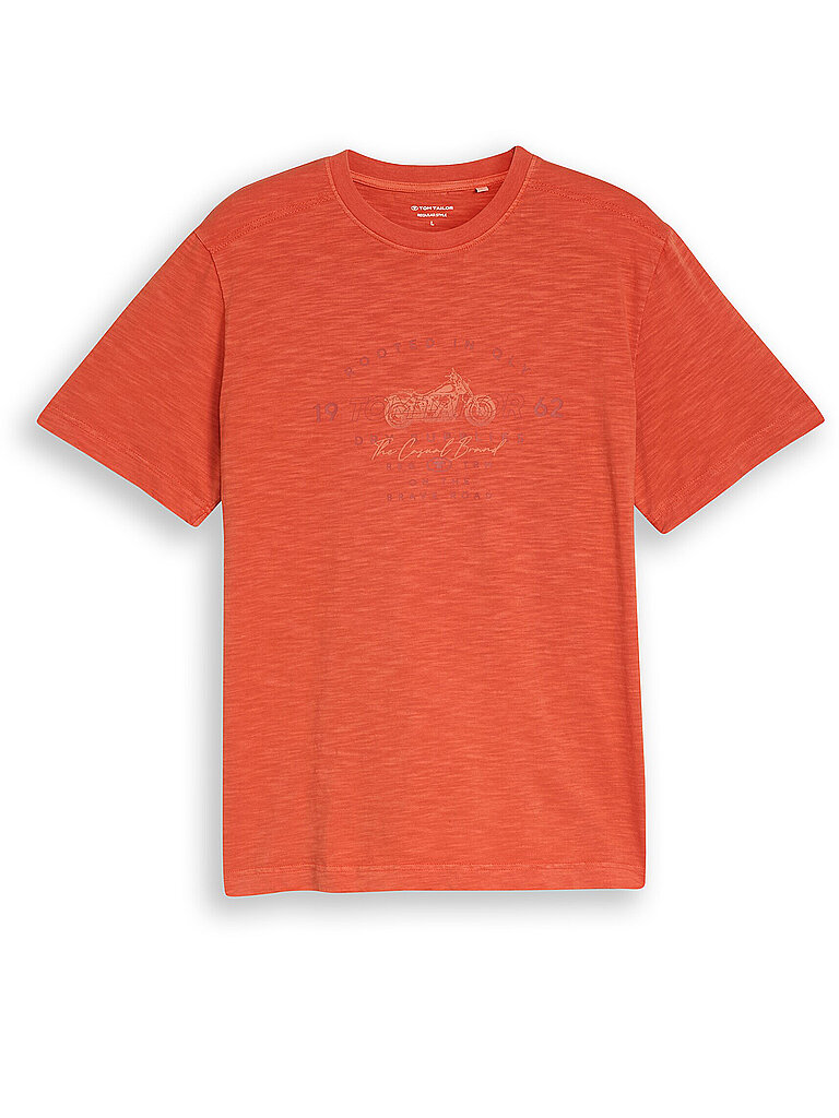T-Shirt orange L herren