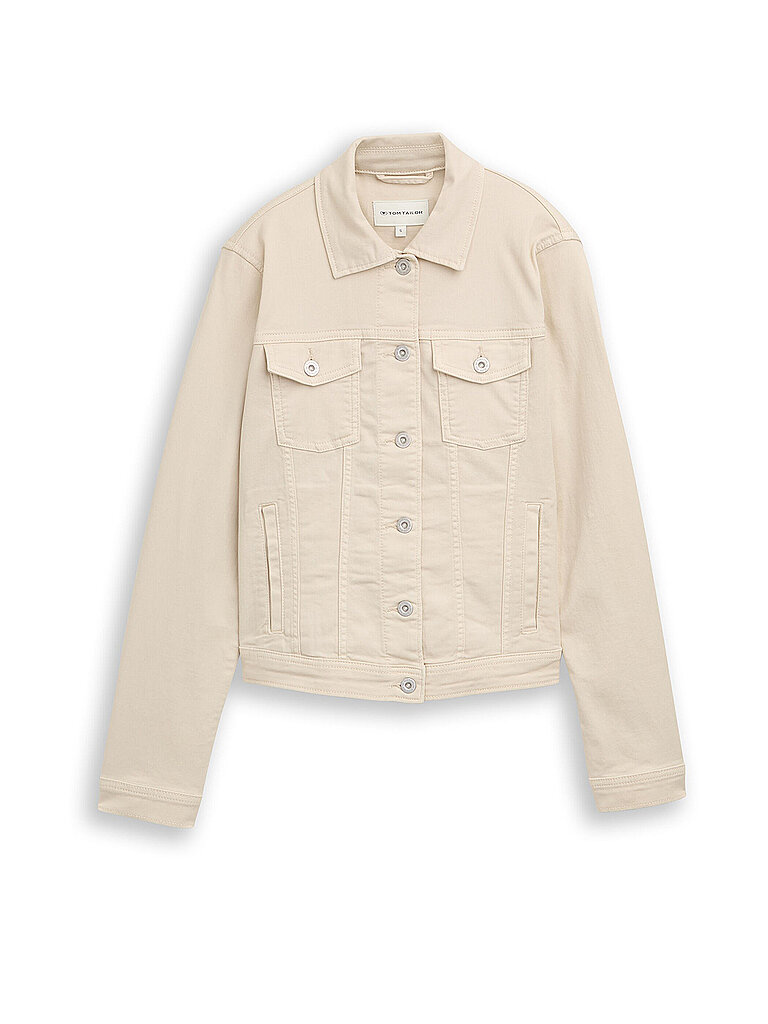 Jeansjacke beige M damen
