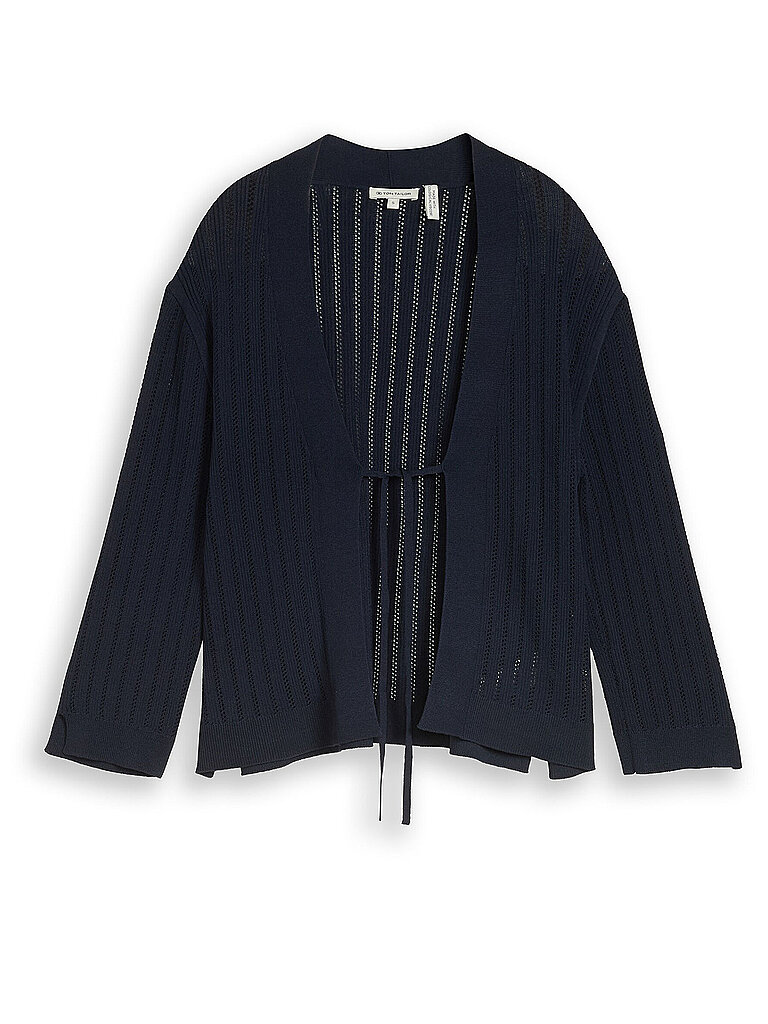 TOM TAILOR Strickjacke  dunkelblau | S