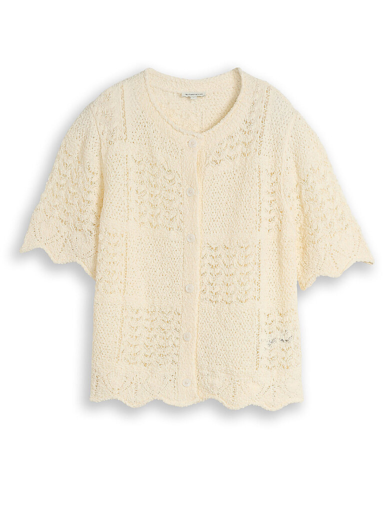 Strickjacke weiss M damen