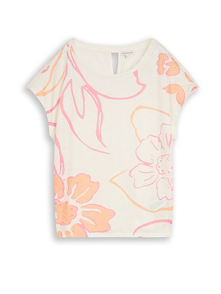 TOM TAILOR T-Shirt weiss L damen