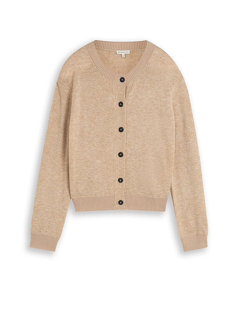 TOM TAILOR Strickjacke beige | S