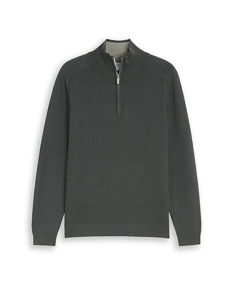 TOM TAILOR Troyer Pullover  olive | M