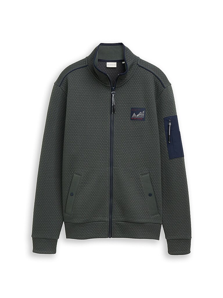 TOM TAILOR Sweatjacke  olive | S