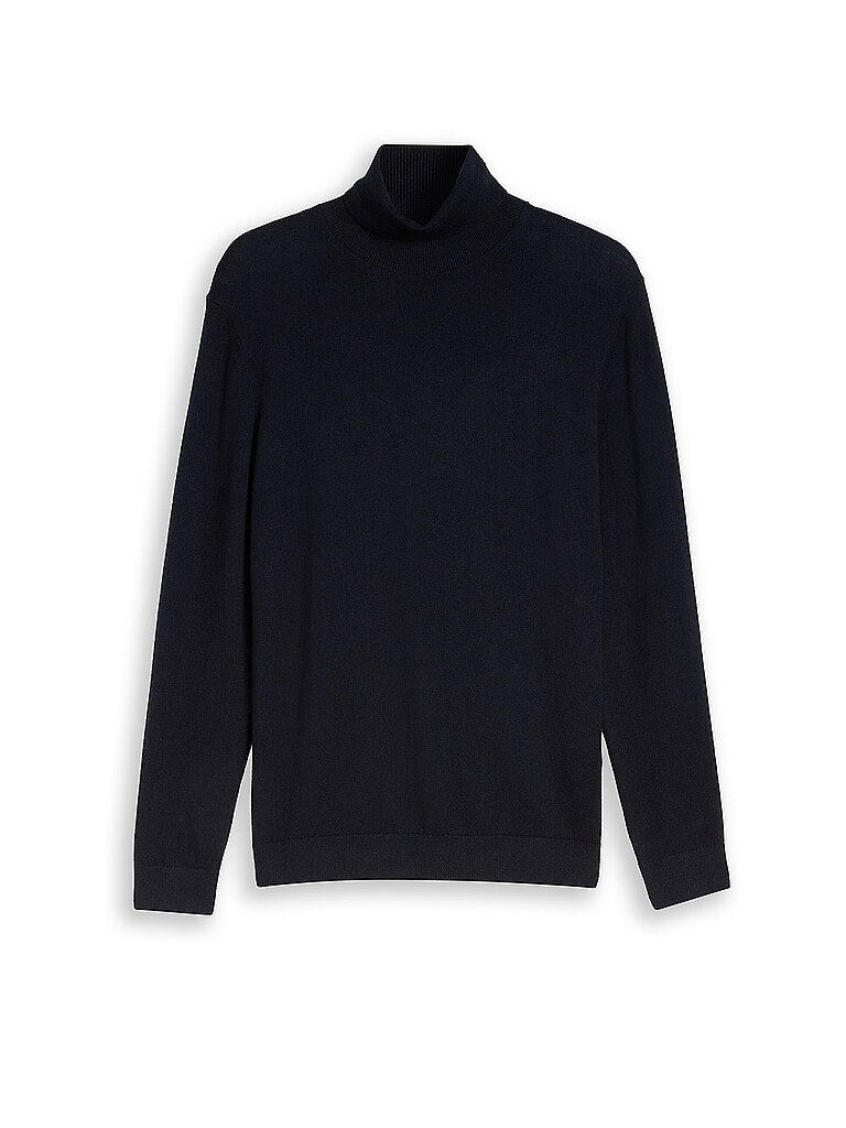 TOM TAILOR Rollkragenpullover  dunkelblau | S