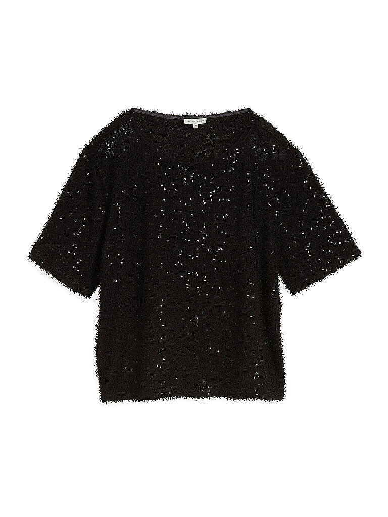 TOM TAILOR T-Shirt  schwarz | S