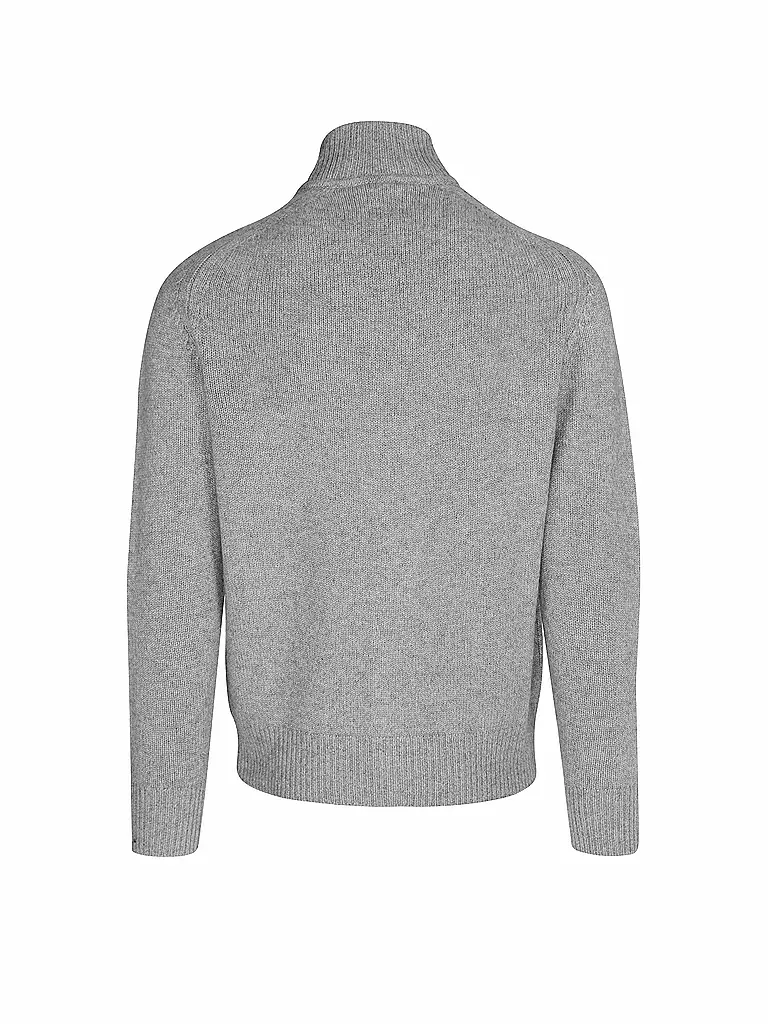 TOM RUSBORG | Kaschmir Strickjacke | hellgrau