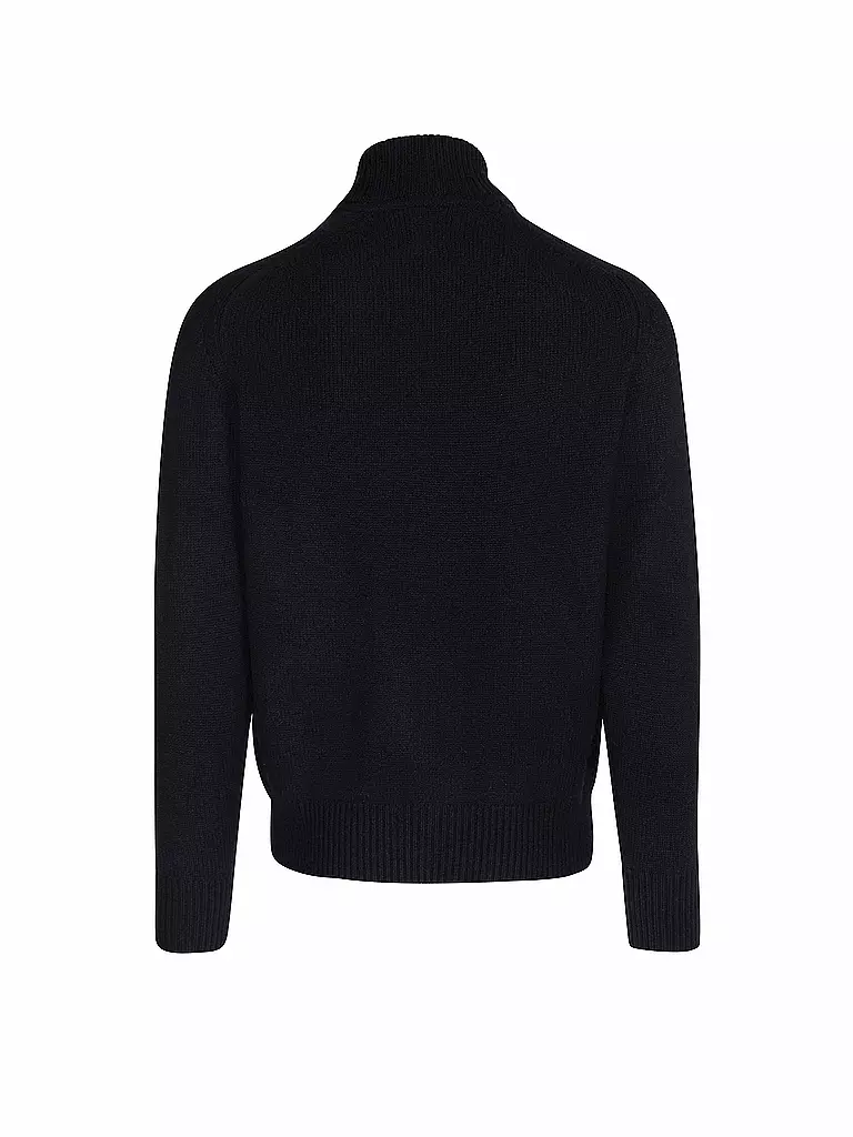 TOM RUSBORG | Kaschmir Strickjacke | dunkelblau
