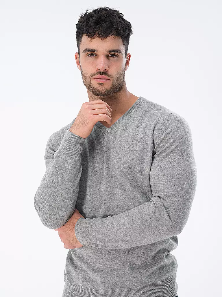 TOM RUSBORG | Kaschmirpullover | grau