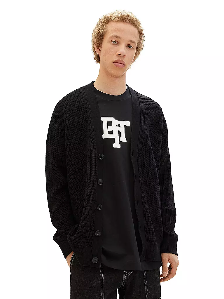 TOM TAILOR DENIM | Cardigan | schwarz