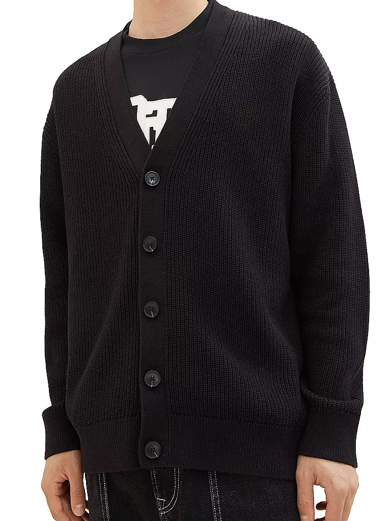 TOM TAILOR DENIM | Cardigan | schwarz
