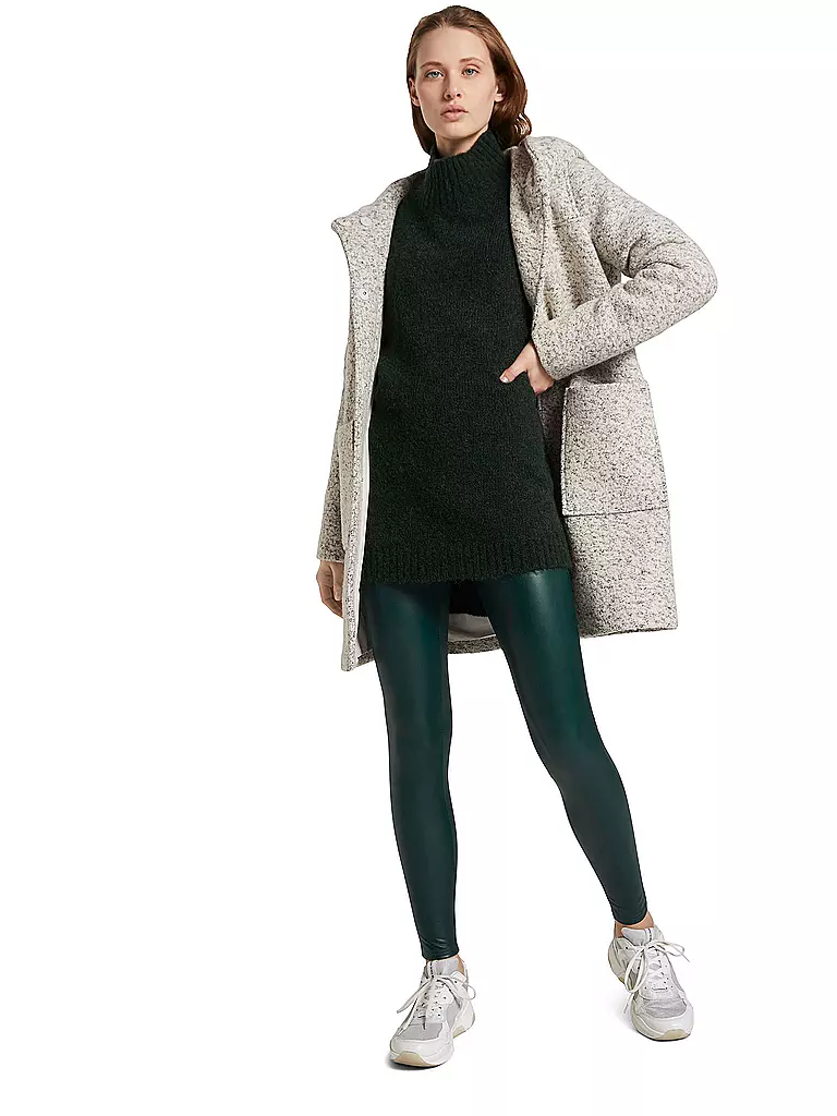 TOM TAILOR DENIM | Leder Leggings | grün