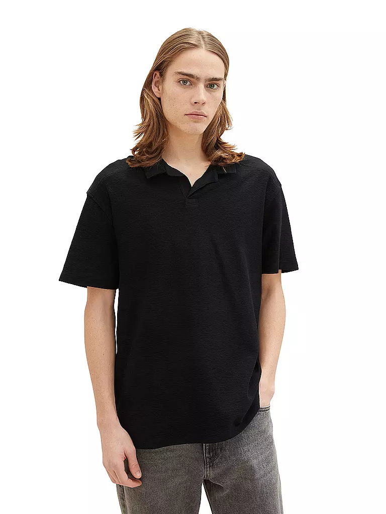 TOM TAILOR DENIM | Poloshirt | schwarz