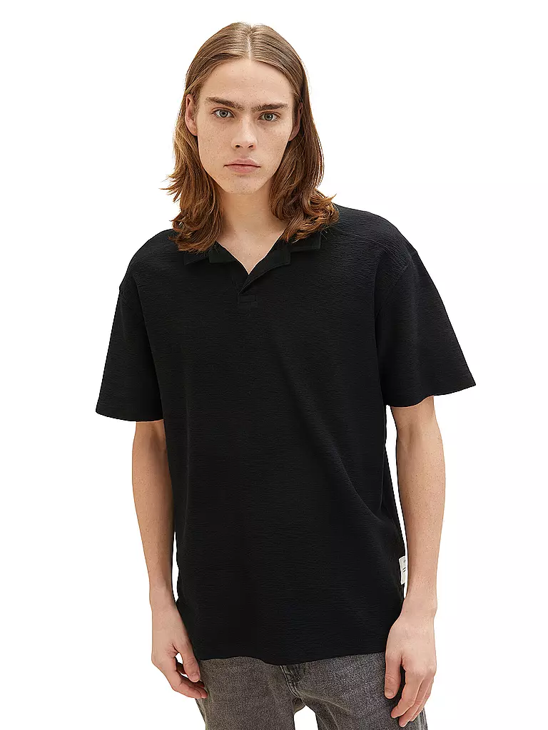 TOM TAILOR DENIM | Poloshirt | schwarz