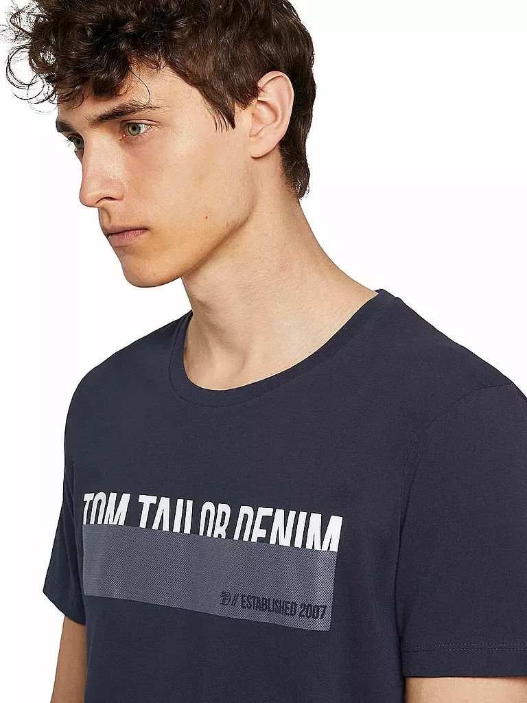 TOM TAILOR DENIM | T Shirt  | schwarz