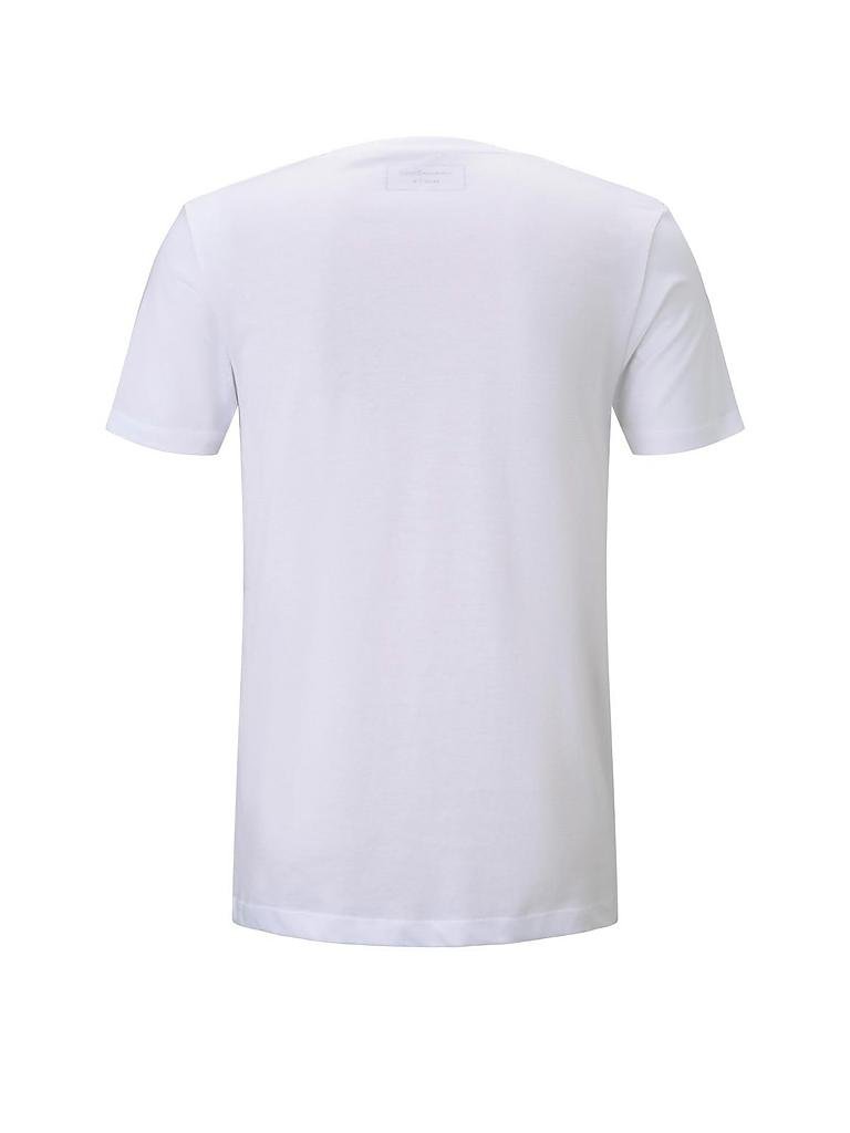 TOM TAILOR DENIM | T Shirt Regular Fit | weiß