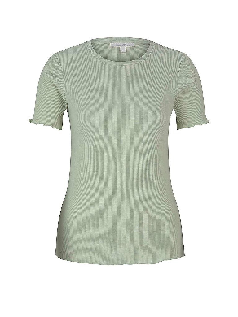 TOM TAILOR DENIM | T-Shirt Slim Fit | grün