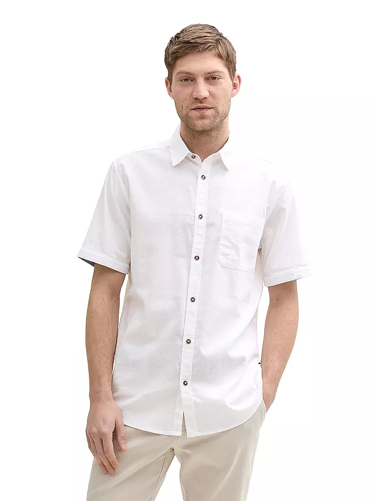 TOM TAILOR |  Hemd Regular Fit | weiss