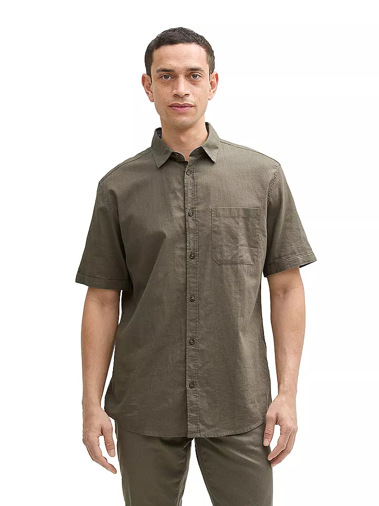 TOM TAILOR |  Hemd Regular Fit | olive