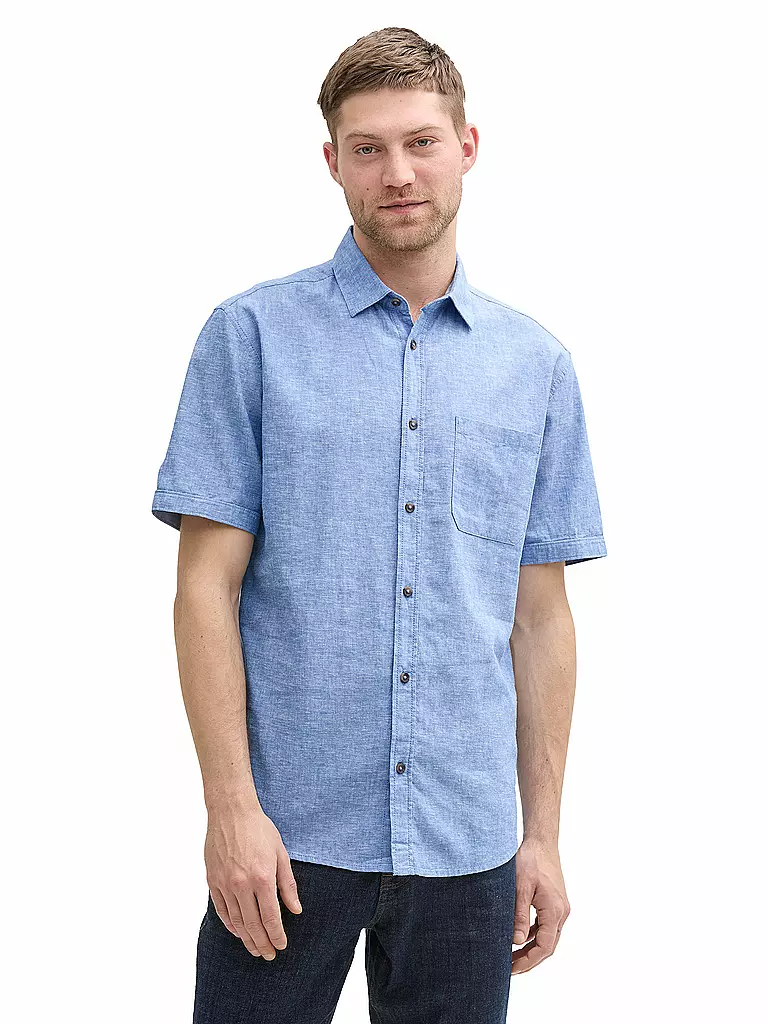 TOM TAILOR |  Hemd Regular Fit | dunkelblau