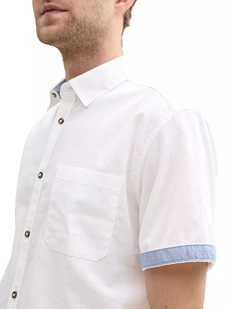 TOM TAILOR |  Hemd Regular Fit | weiss