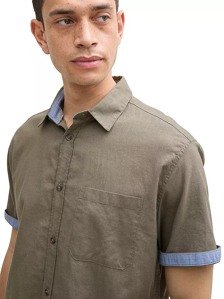 TOM TAILOR |  Hemd Regular Fit | olive