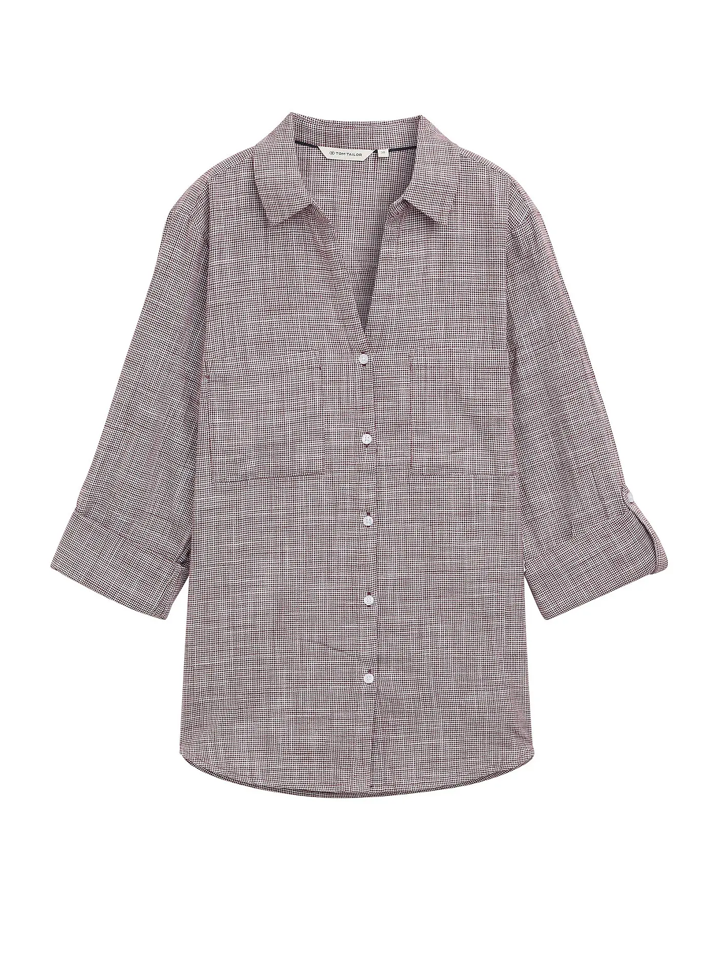 TOM TAILOR | Bluse | dunkelrot